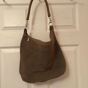 Brown Woven Shoulder Bag